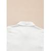 imageblibean Boys ButtonDown Uniform Shirts Semi Formal Dress Tops with Chest PocketsA White