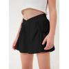 imageblibean Girls Athletic UPF50 Shorts Flowy Criss Cross Waist Shorts 615YA Black