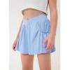 imageblibean Girls Athletic UPF50 Shorts Flowy Criss Cross Waist Shorts 615YA Blue