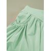 imageblibean Girls Athletic UPF50 Shorts Flowy Criss Cross Waist Shorts 615YA Green