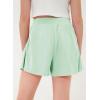 imageblibean Girls Athletic UPF50 Shorts Flowy Criss Cross Waist Shorts 615YA Green