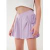 imageblibean Girls Athletic UPF50 Shorts Flowy Criss Cross Waist Shorts 615YA Purple