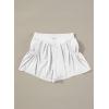 imageblibean Girls Athletic UPF50 Shorts Flowy Criss Cross Waist Shorts 615YA White