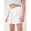 imageblibean Girls Athletic UPF50 Shorts Flowy Criss Cross Waist Shorts 615YA White
