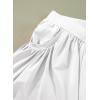 imageblibean Girls Athletic UPF50 Shorts Flowy Criss Cross Waist Shorts 615YA White