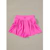 imageblibean Girls Athletic UPF50 Shorts Flowy Criss Cross Waist Shorts 615YB Hot Pink