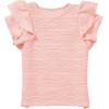imageblibean Girls Ruffled Short Sleeve Textured Tops Shirts Size 615 YearsPink