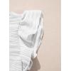 imageblibean Girls Ruffled Short Sleeve Textured Tops Shirts Size 615 YearsWhite