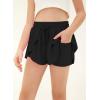 imageblibean Tween Girls Athletic Shorts Flowy Outdoor UPF50 Outfits 615 YearA Black
