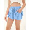 imageblibean Tween Girls Athletic Shorts Flowy Outdoor UPF50 Outfits 615 YearA Blue