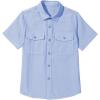 imageblibean Boys ButtonDown Shirts Semi Formal Uniform Tops 615 YearsA Blue
