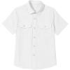 imageblibean Boys ButtonDown Shirts Semi Formal Uniform Tops 615 YearsA White