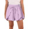 imageblibean Tween Girls Athletic Shorts Flowy Outdoor UPF50 Outfits 615 YearA Purple