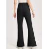 imageblibean Girls Bell Bottoms Pants School Uniform Stretchy Leggings Size 615 YearsA Black
