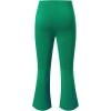 imageblibean Girls Bell Bottoms Pants School Uniform Stretchy Leggings Size 615 YearsA Green