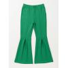 imageblibean Girls Bell Bottoms Pants School Uniform Stretchy Leggings Size 615 YearsA Green