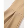 imageblibean Girls Bell Bottoms Pants School Uniform Stretchy Leggings Size 615 YearsA Khaki