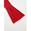 imageblibean Girls Bell Bottoms Pants School Uniform Stretchy Leggings Size 615 YearsA Red