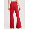 imageblibean Girls Bell Bottoms Pants School Uniform Stretchy Leggings Size 615 YearsA Red