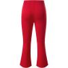 imageblibean Girls Bell Bottoms Pants School Uniform Stretchy Leggings Size 615 YearsA Red