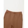 imageblibean Girls Bell Bottoms Pants School Uniform Stretchy Leggings Size 615 YearsA Tan Brown