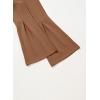 imageblibean Girls Bell Bottoms Pants School Uniform Stretchy Leggings Size 615 YearsA Tan Brown