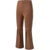 imageblibean Girls Bell Bottoms Pants School Uniform Stretchy Leggings Size 615 YearsA Tan Brown