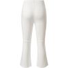 imageblibean Girls Bell Bottoms Pants School Uniform Stretchy Leggings Size 615 YearsA White