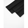 imageblibean Tween Girls Straight Pants School Uniform Stretchy Leggings Size 615 YearsA Black