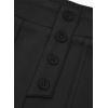 imageblibean Tween Girls Straight Pants School Uniform Stretchy Leggings Size 615 YearsA Black