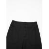 imageblibean Tween Girls Straight Pants School Uniform Stretchy Leggings Size 615 YearsA Black