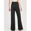 imageblibean Tween Girls Straight Pants School Uniform Stretchy Leggings Size 615 YearsA Black