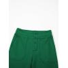 imageblibean Tween Girls Straight Pants School Uniform Stretchy Leggings Size 615 YearsA Green