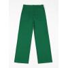 imageblibean Tween Girls Straight Pants School Uniform Stretchy Leggings Size 615 YearsA Green
