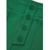 imageblibean Tween Girls Straight Pants School Uniform Stretchy Leggings Size 615 YearsA Green
