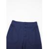 imageblibean Tween Girls Straight Pants School Uniform Stretchy Leggings Size 615 YearsA Navy