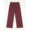 imageblibean Tween Girls Straight Pants School Uniform Stretchy Leggings Size 615 YearsA Red