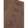 imageblibean Tween Girls Straight Pants School Uniform Stretchy Leggings Size 615 YearsA Tan