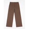 imageblibean Tween Girls Straight Pants School Uniform Stretchy Leggings Size 615 YearsA Tan