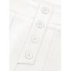 imageblibean Tween Girls Straight Pants School Uniform Stretchy Leggings Size 615 YearsA White
