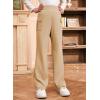 imageblibean Girls Uniform Pants Teen School Flare Bell Bottoms Size 615 YearsA Khaki
