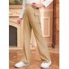 imageblibean Girls Uniform Pants Teen School Flare Bell Bottoms Size 615 YearsA Khaki