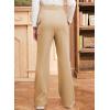 imageblibean Girls Uniform Pants Teen School Flare Bell Bottoms Size 615 YearsA Khaki