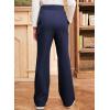 imageblibean Girls Uniform Pants Teen School Flare Bell Bottoms Size 615 YearsA Navy Blue