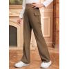 imageblibean Girls Uniform Pants Teen School Flare Bell Bottoms Size 615 YearsB Tan Brown