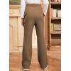 imageblibean Girls Uniform Pants Teen School Flare Bell Bottoms Size 615 YearsB Tan Brown