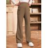 imageblibean Girls Uniform Pants Teen School Flare Bell Bottoms Size 615 YearsB Tan Brown