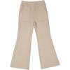 imageblibean Tween Girls Bell Bottom Pants School Uniform Stretchy Leggings Size 615 YearsBeige