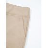 imageblibean Tween Girls Bell Bottom Pants School Uniform Stretchy Leggings Size 615 YearsBeige