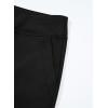imageblibean Tween Girls Bell Bottom Pants School Uniform Stretchy Leggings Size 615 YearsBlack